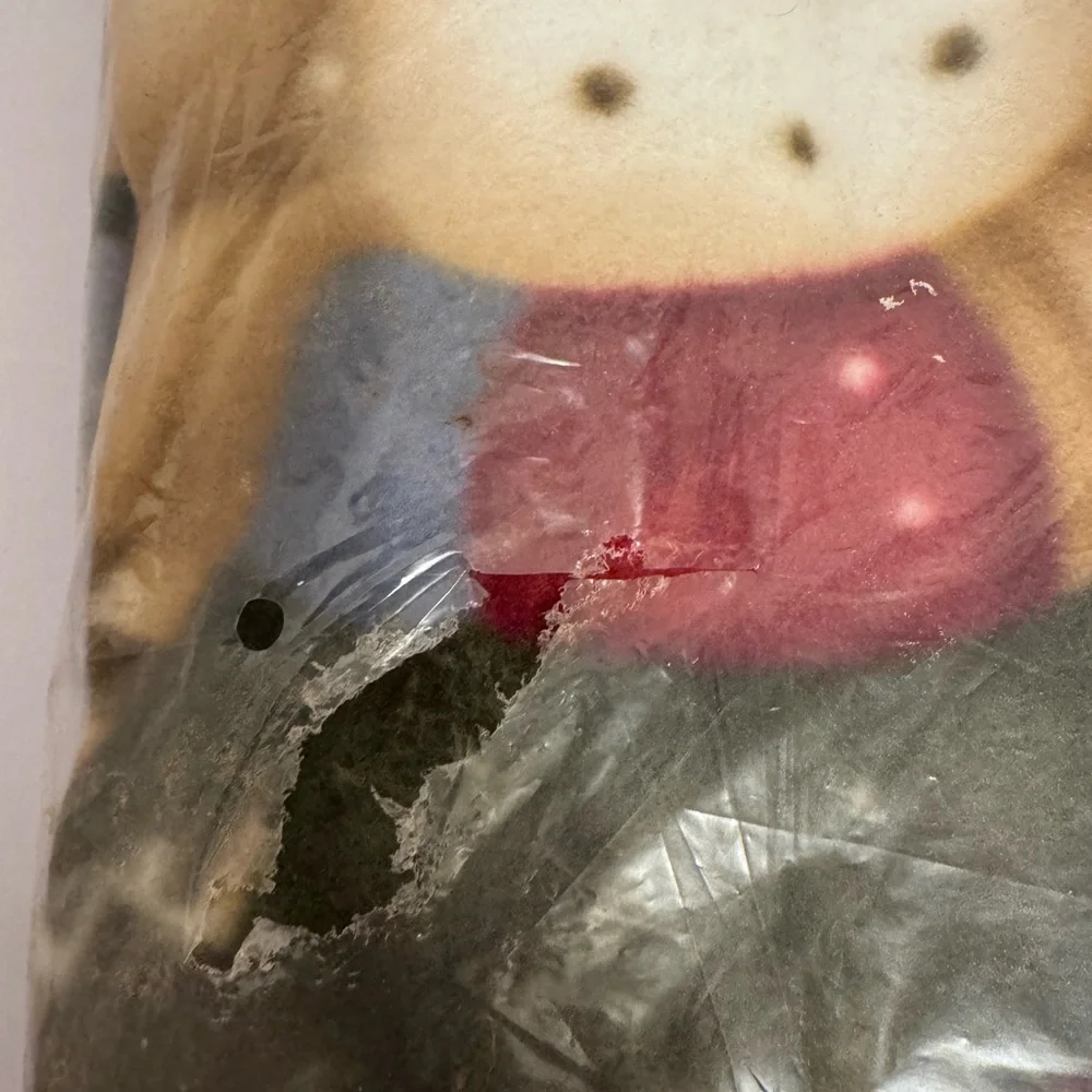 Merry Christmas Snowman Throw Blanket Fleece NWOT